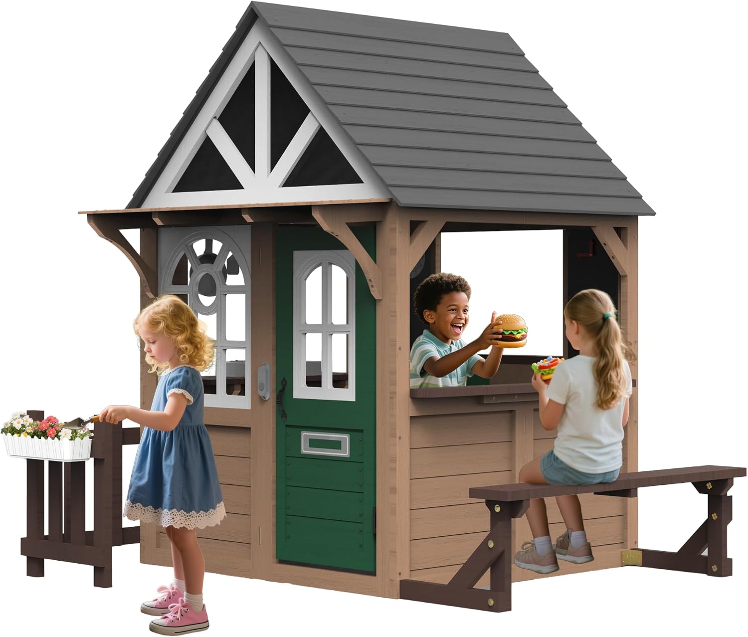 Kids Outdoor Kitchen - Maison de jeu extérieure Seizeen pour