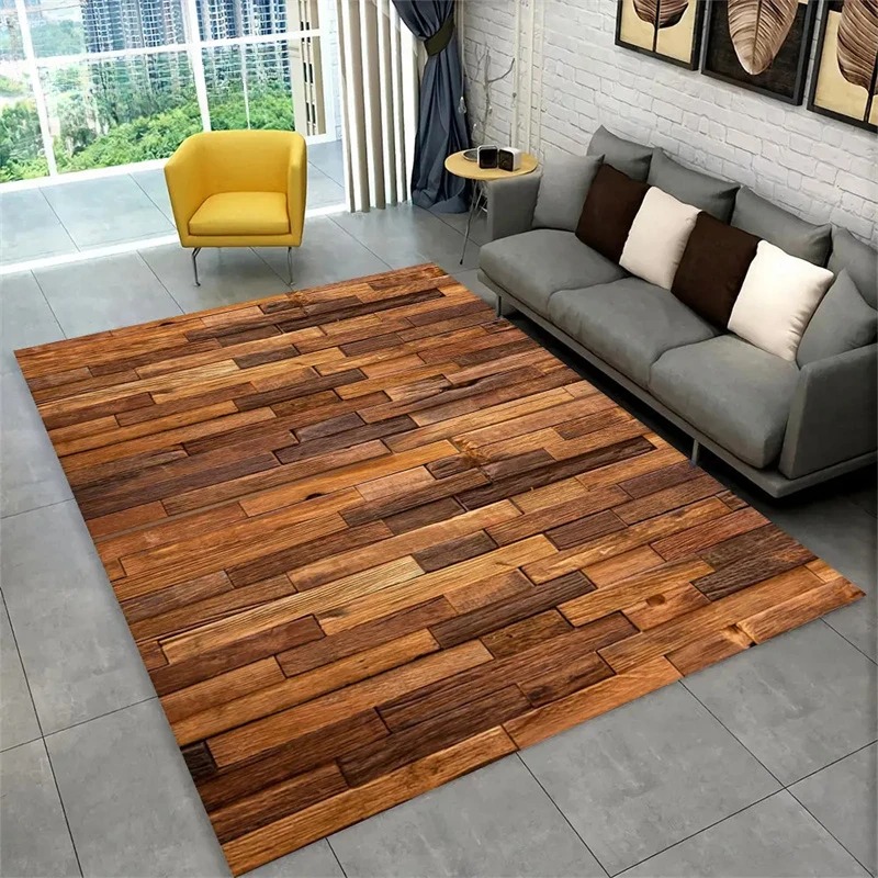 Kids Outdoor Kitchen - Grand tapis rétro 3D en Grain