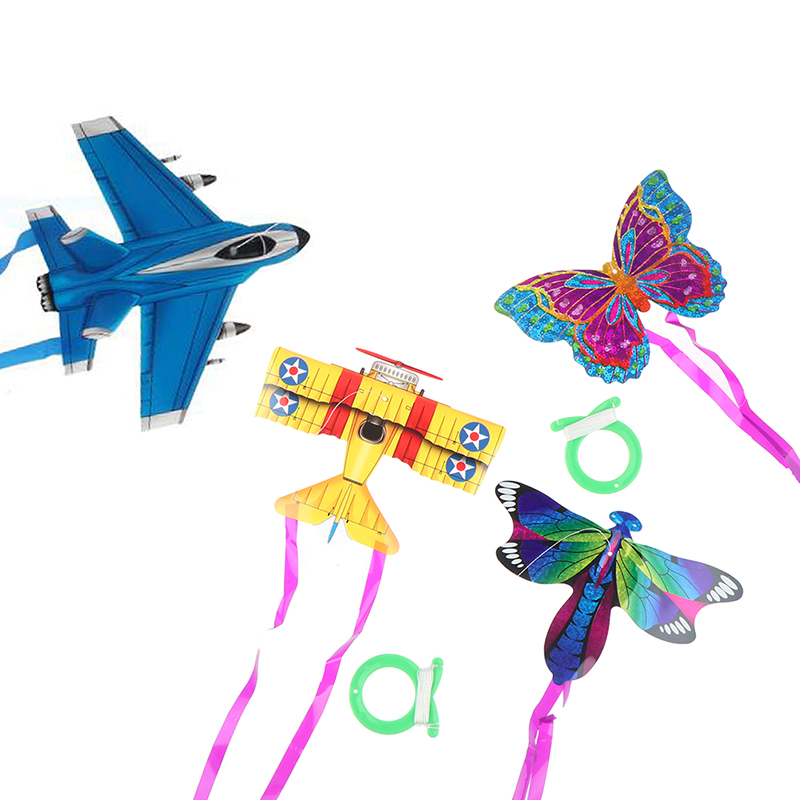 Kite Easy Fly Kids - Cerf-volant de poche coloré pour enfants,