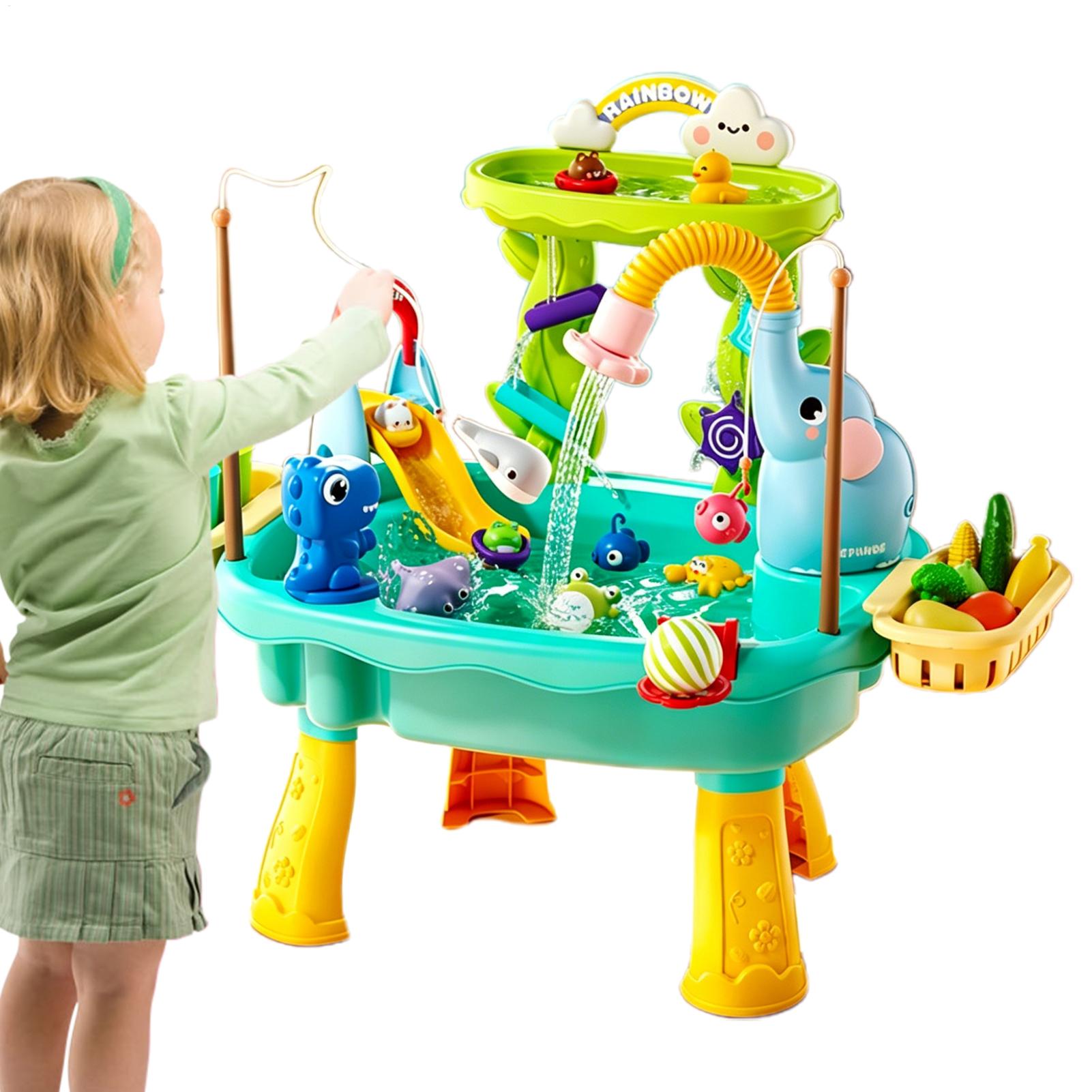 Kids Outdoor Sensory Table - Table d'eau pour enfants et tout-petits,
