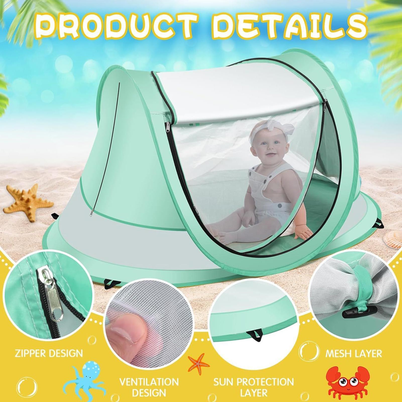 Tente de plage portable pour b - Outdoor Tent Playhouse avis et prix