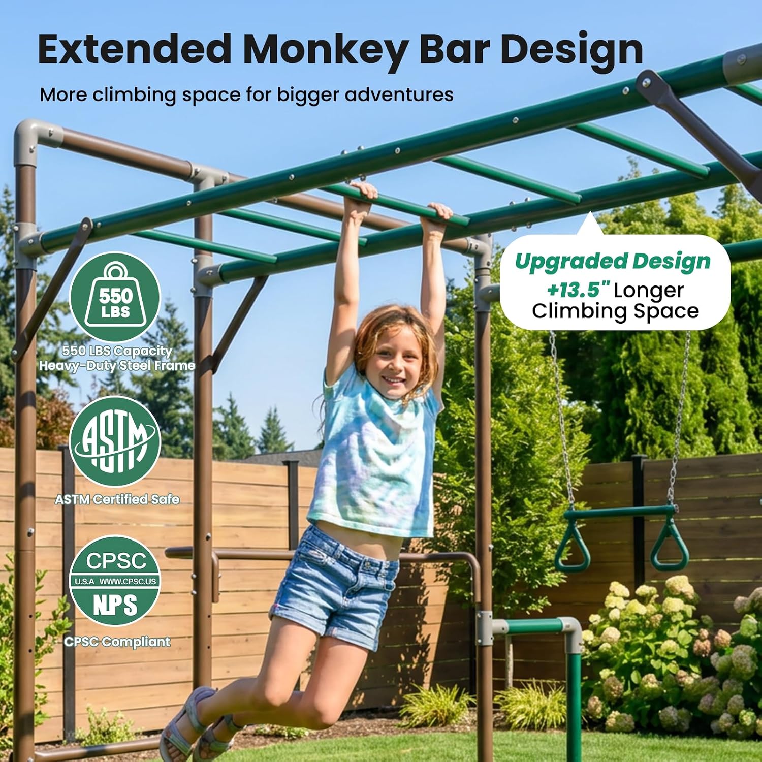 Structure de jeux d'extérieur  - Kids Outdoor Monkey Bars avis et prix