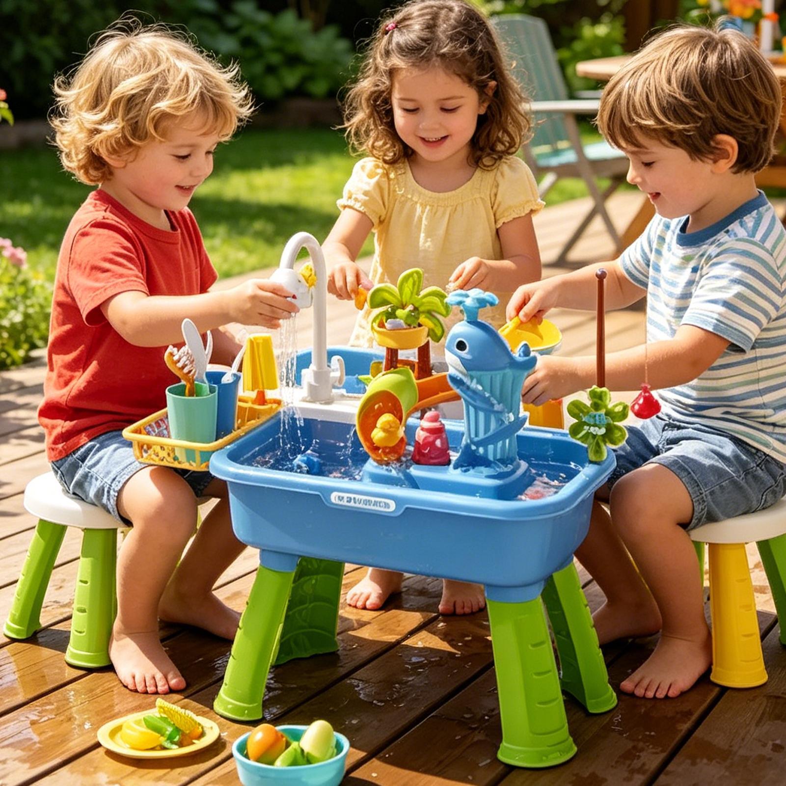 Table de jeux aquatiques d'ext - Kids Outdoor Sensory Table avis et prix