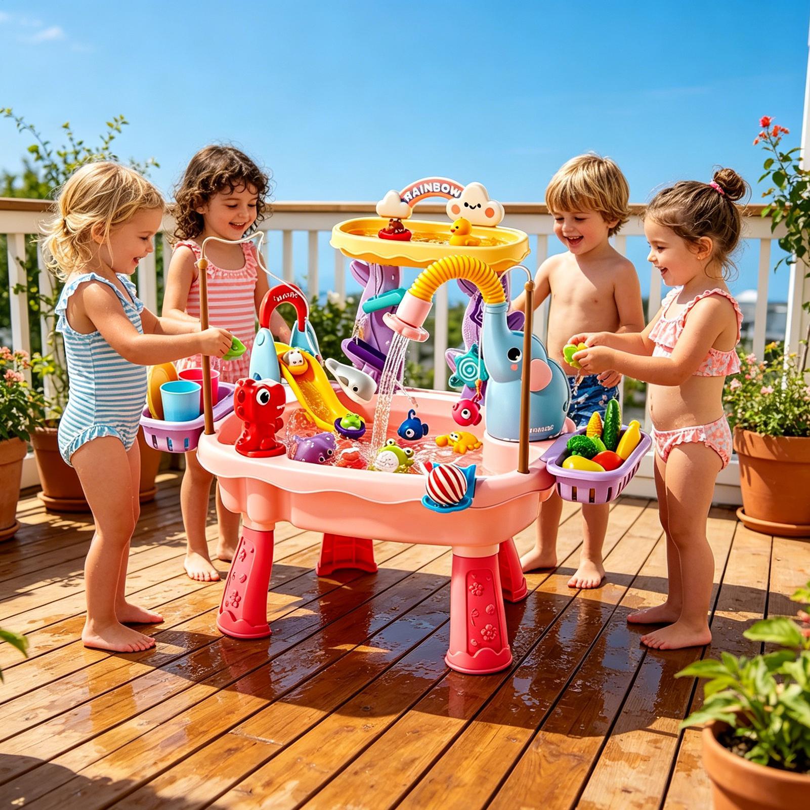 1 pièce Table d'eau améliorée  - Kids Outdoor Sensory Table avis et prix
