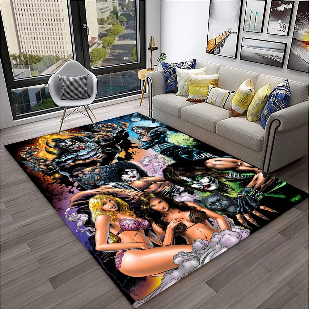 Tapis rétro KISS Rock Band pou - Kids Outdoor Kitchen avis et prix
