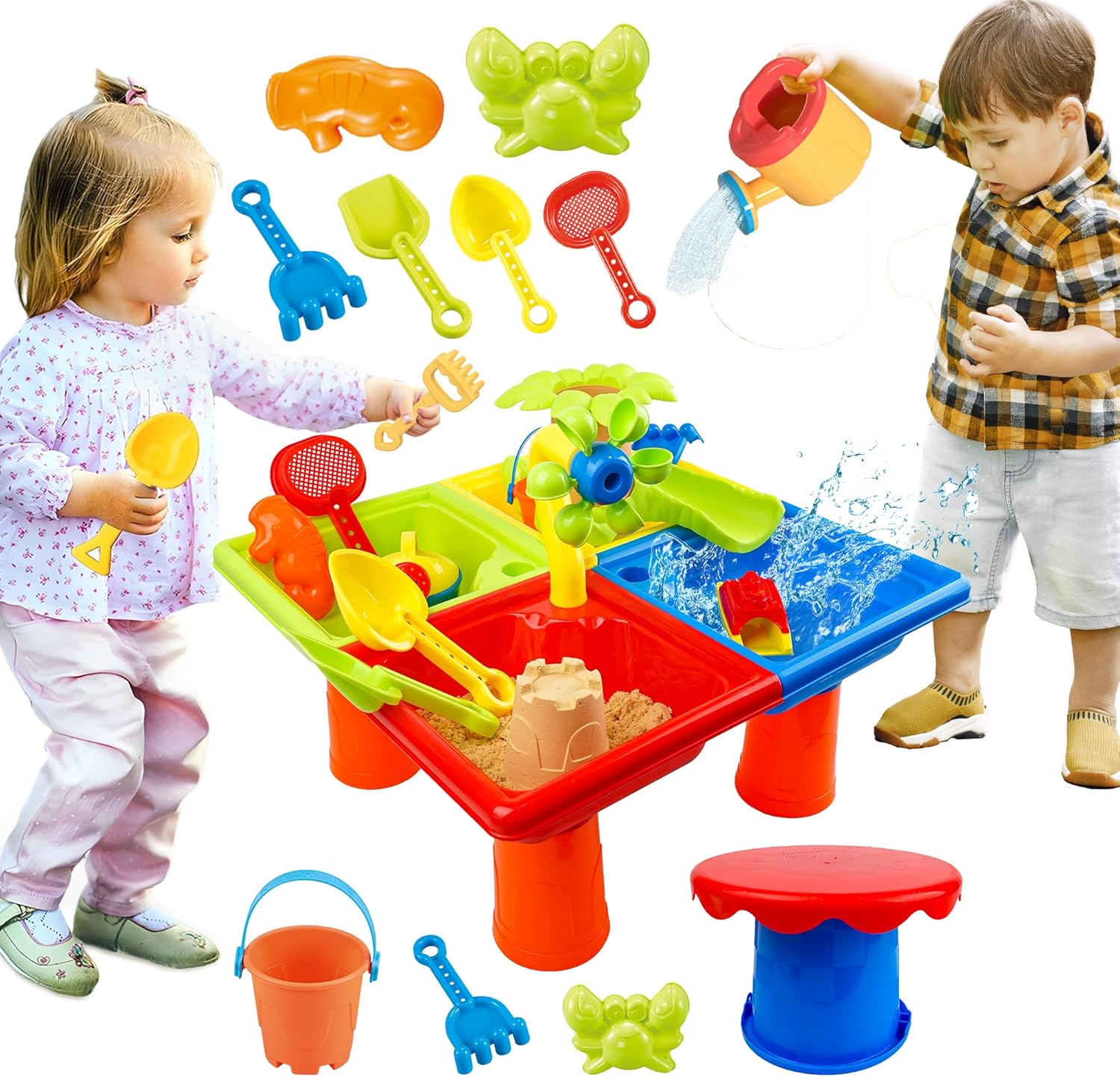 Jouet sensoriel 4 en 1 pour en - Kids Outdoor Sensory Table avis et prix