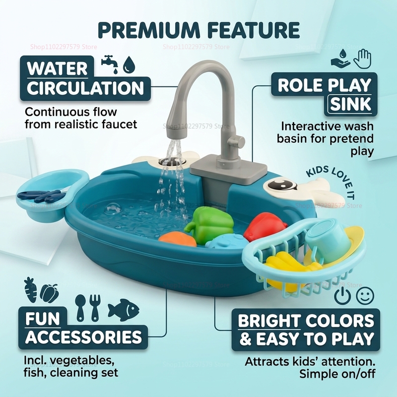 Jouet d'évier interactif pour  - Kids Outdoor Kitchen avis et prix
