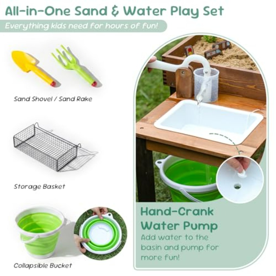 Table de jeu en bois d'extérie - Kids Outdoor Sensory Table avis et prix