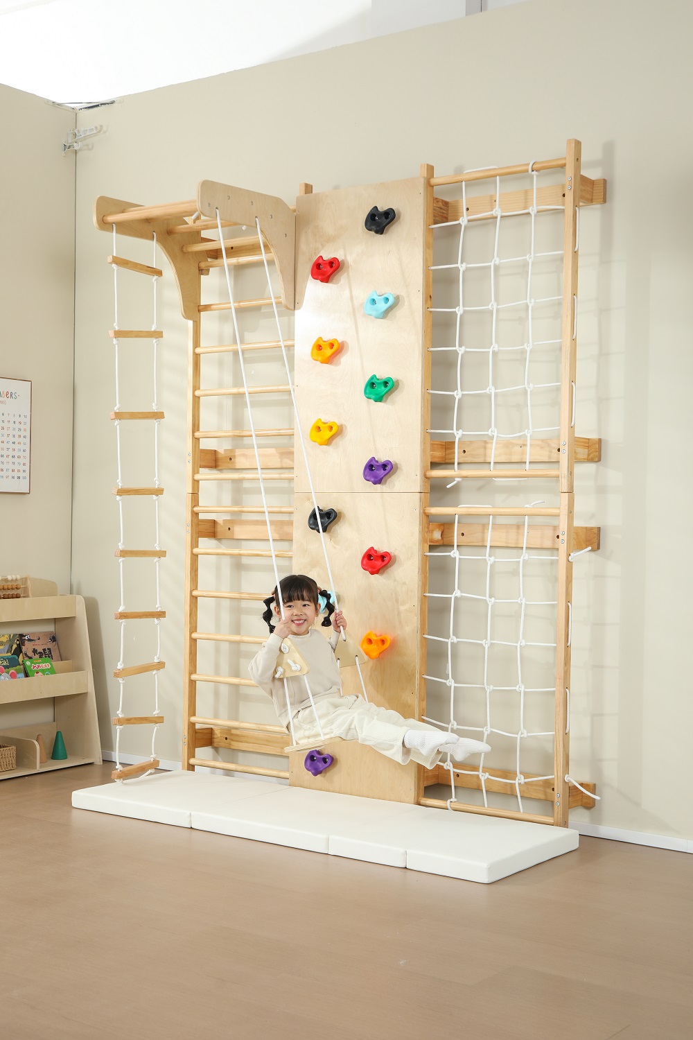 Échelle suédoise murale en boi - Kids Outdoor Monkey Bars avis et prix