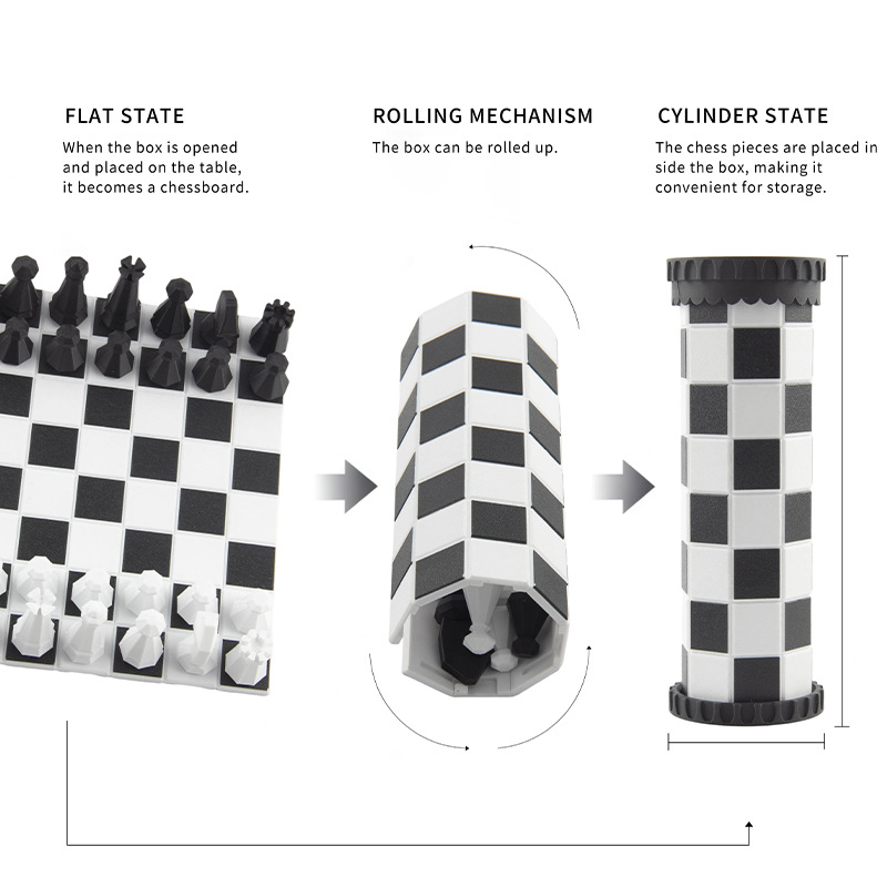 Jeu d'échecs portable 2 en 1,  - Kids Outdoor Activity Toys avis et prix